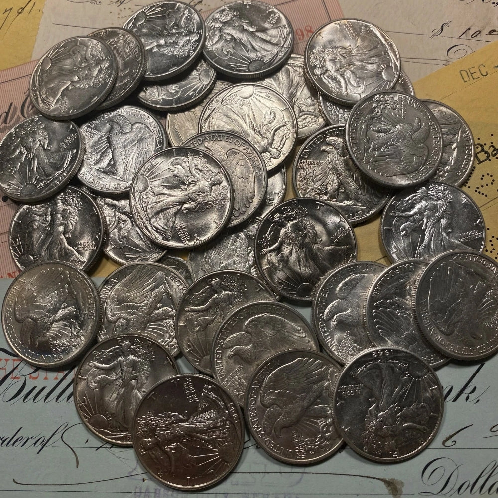 ✯Estate Coin Lot Walking Liberty Half Dollars Uncirculated UNC MS BU+ ✯-6