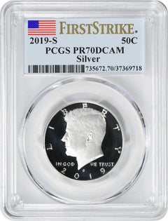 2019-S Silver Kennedy Half PR70DCAM PCGS Proof 70 DC First Strike-1
