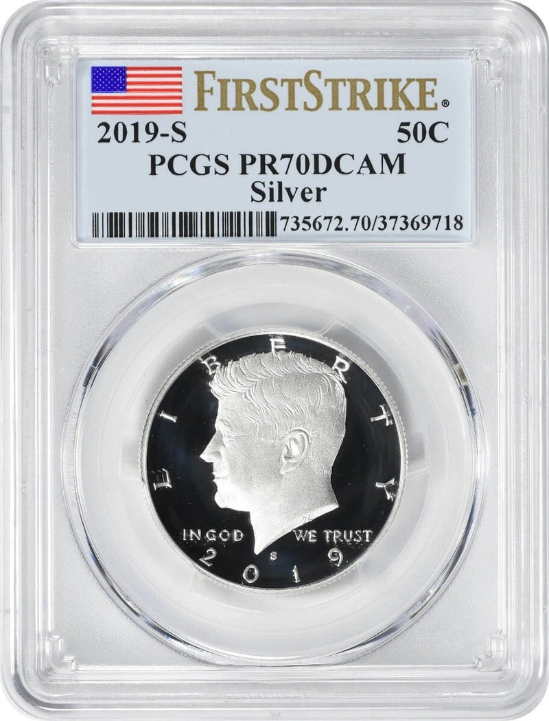 2019-S Silver Kennedy Half PR70DCAM PCGS Proof 70 DC First Strike-1