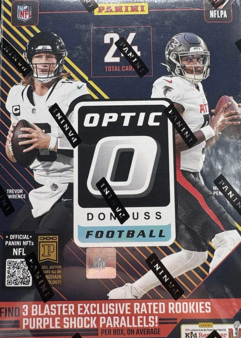 2024 Panini Donruss Optic NFL Football Factory Sealed Blaster Box PURPLE SHOCK-1