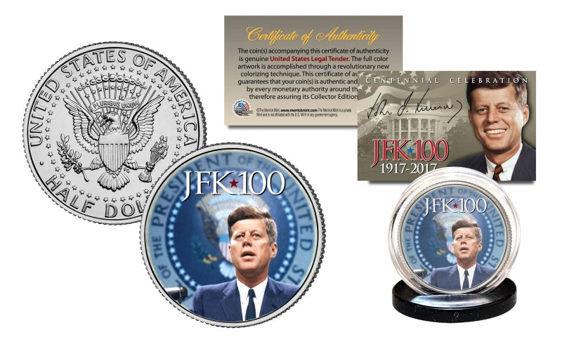 JOHN F KENNEDY JFK100 Celebration 2017 JFK Half Dollar US Coin Presidential Seal-2