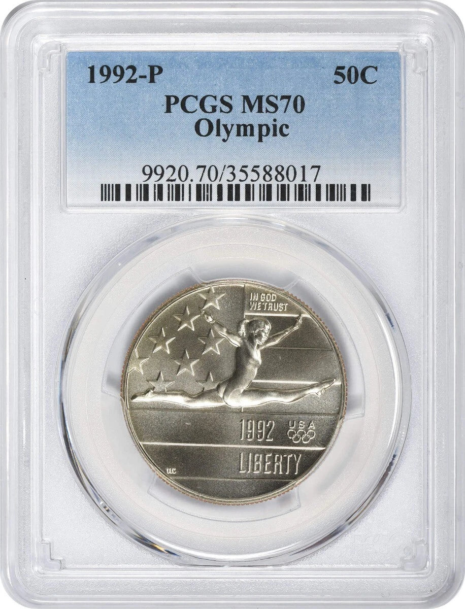 1992-P Olympic Commemorative Half Dollar MS70 PCGS