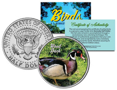 WOOD DUCK *Collectible Birds* JFK Kennedy Half Dollar Colorized US Coin CAROLINA-1