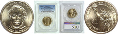 2009 $1 Zachary Taylor Mint Error Missing Edge Lettering PCGS MS 66-3