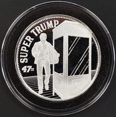 Super Trump, Donald J. Trump, 47th President, 1 Troy Oz .999 Fine Silver!-3