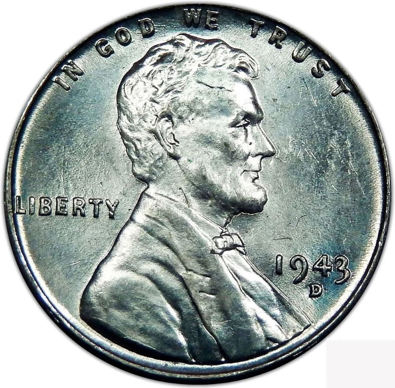 1943 D Lincoln, Espigas de Trigo, Centavo Inverso, Elección del Vendedor, Sin Circular-2