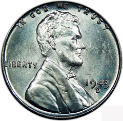 1943 D Lincoln, Espigas de Trigo, Centavo Inverso, Elección del Vendedor, Sin Circular-2