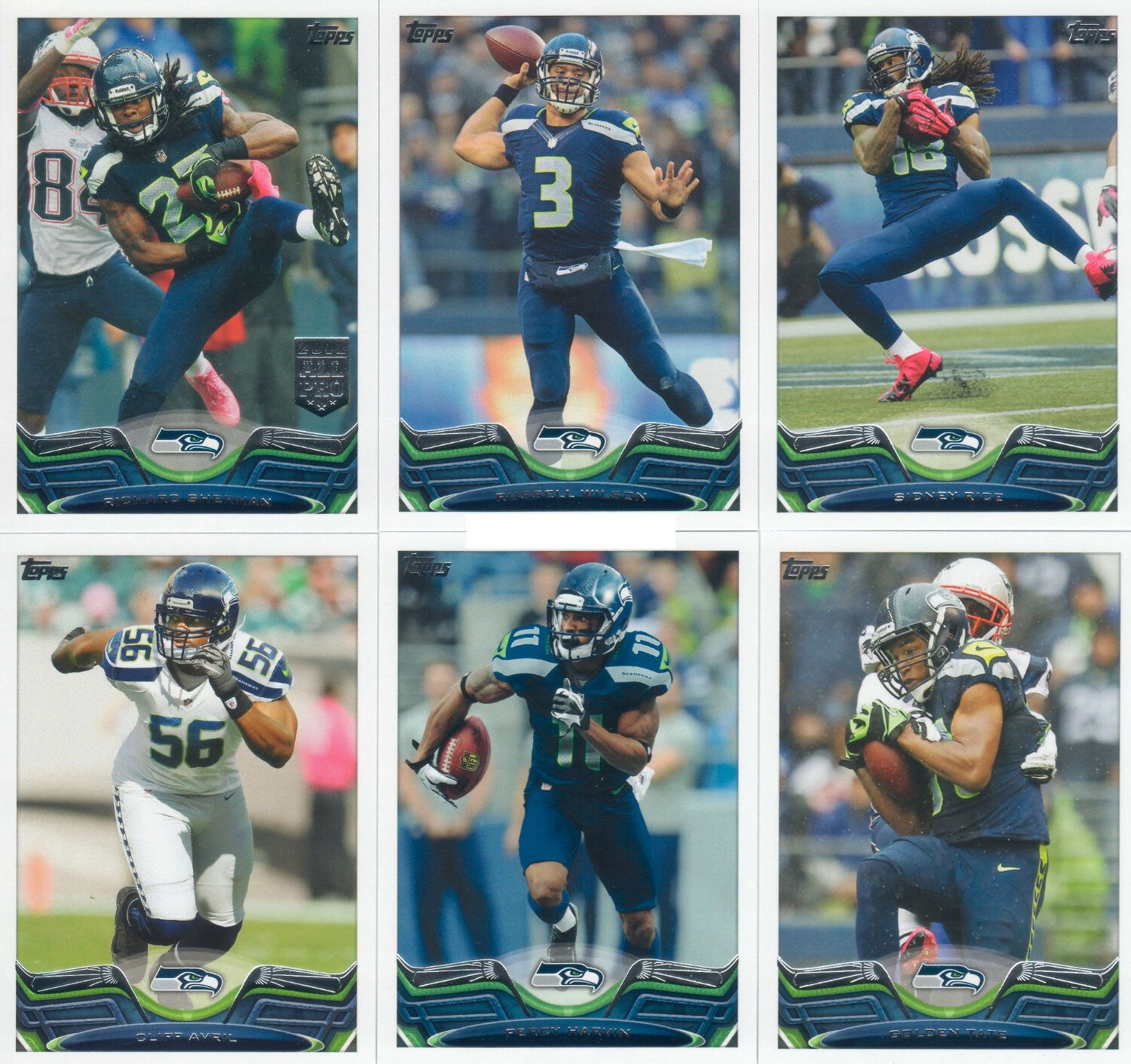 Seattle Seahawks 2013 Topps Complete 19 Card Team Set Wilson Lynch HARD to FIND
