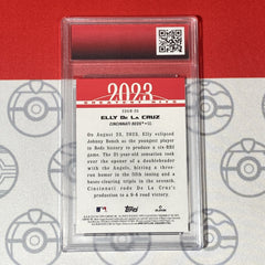 Graded 10 Elly De La Cruz Rookie Card 2024 MLB TOPPS SERIES 1 23GH-25 Reds RC-2