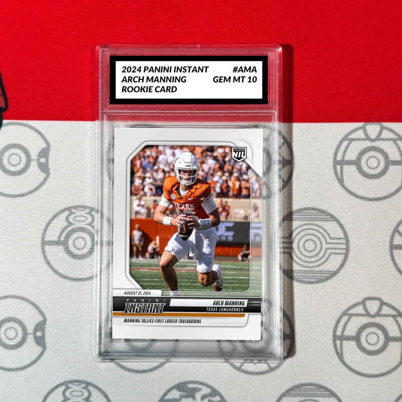 Graded 10 ARCH MANNING #AMA RC Rookie Card 2024 Panini Instant NIL-1