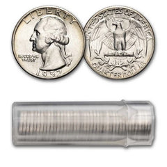 1952 Washington Quarter 40-Coin Roll BU-3