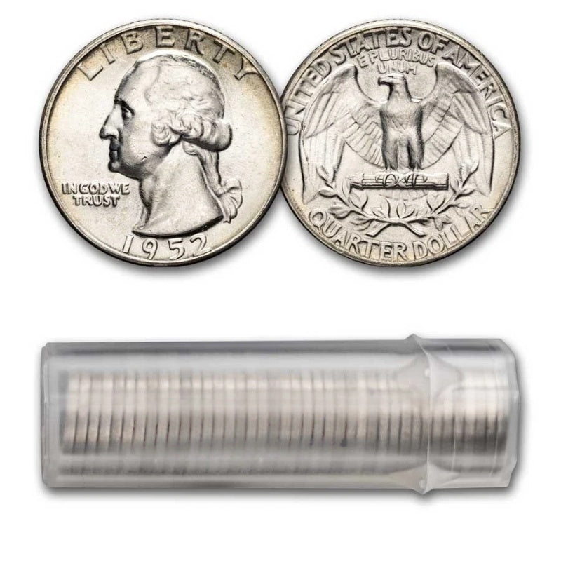 1952 Washington Quarter 40-Coin Roll BU-3