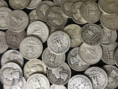 Lote de monedas de 25 centavos de Washington anteriores a 1965 con 90 % de plata y FECHA COMPLETA. Elija la cantidad.-2