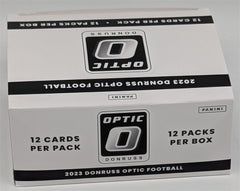 Unopened Cello Fat Pack Box 2023 Donruss Optic NFL Football Cards-3