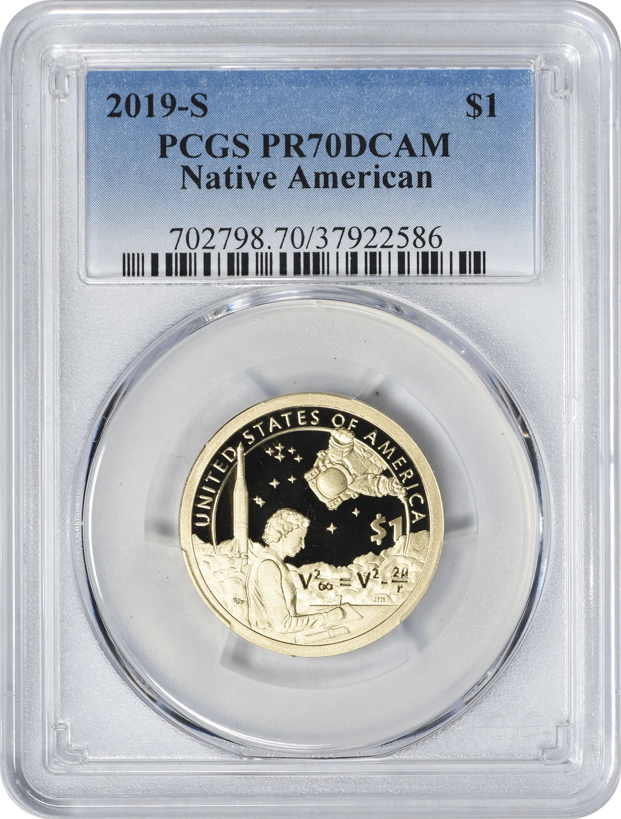 2019-S Sacagawea Native American Dollar PR70DCAM PCGS Proof 70 Deep Cameo-2