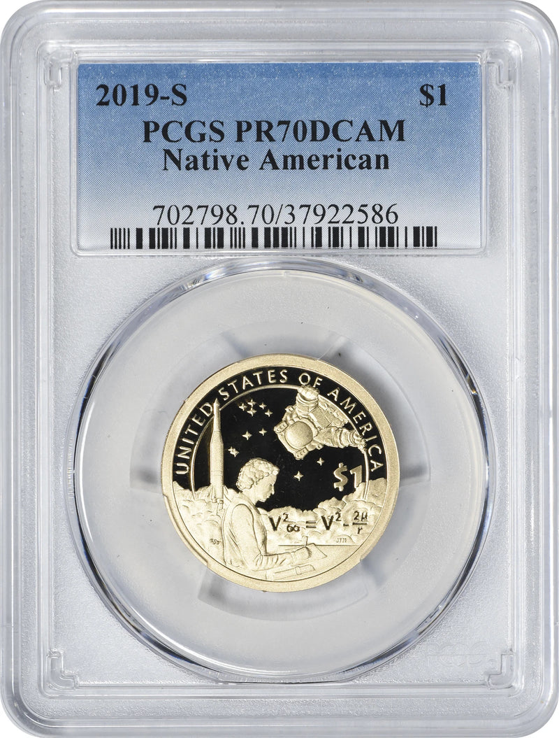 2019-S Sacagawea Native American Dollar PR70DCAM PCGS Proof 70 Deep Cameo-2