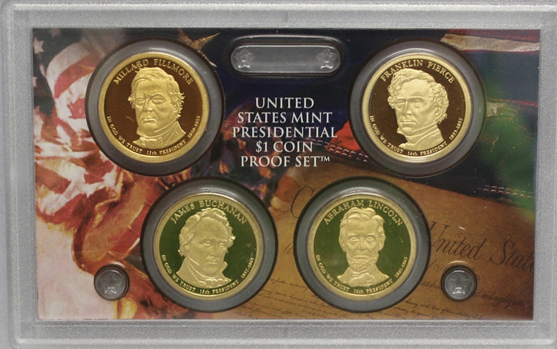 2010 Presidential Dollar US Mint Proof Set (OGP) 4 coins-3