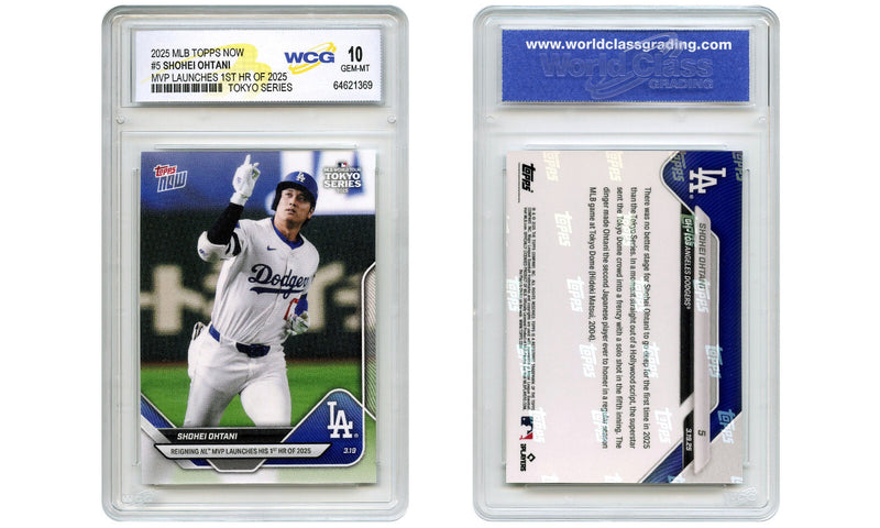 2025 MLB Topps Now SHOHEI OHTANI Card #5 MVP 1st HR of 2025 in Tokyo GEM MINT 10-1