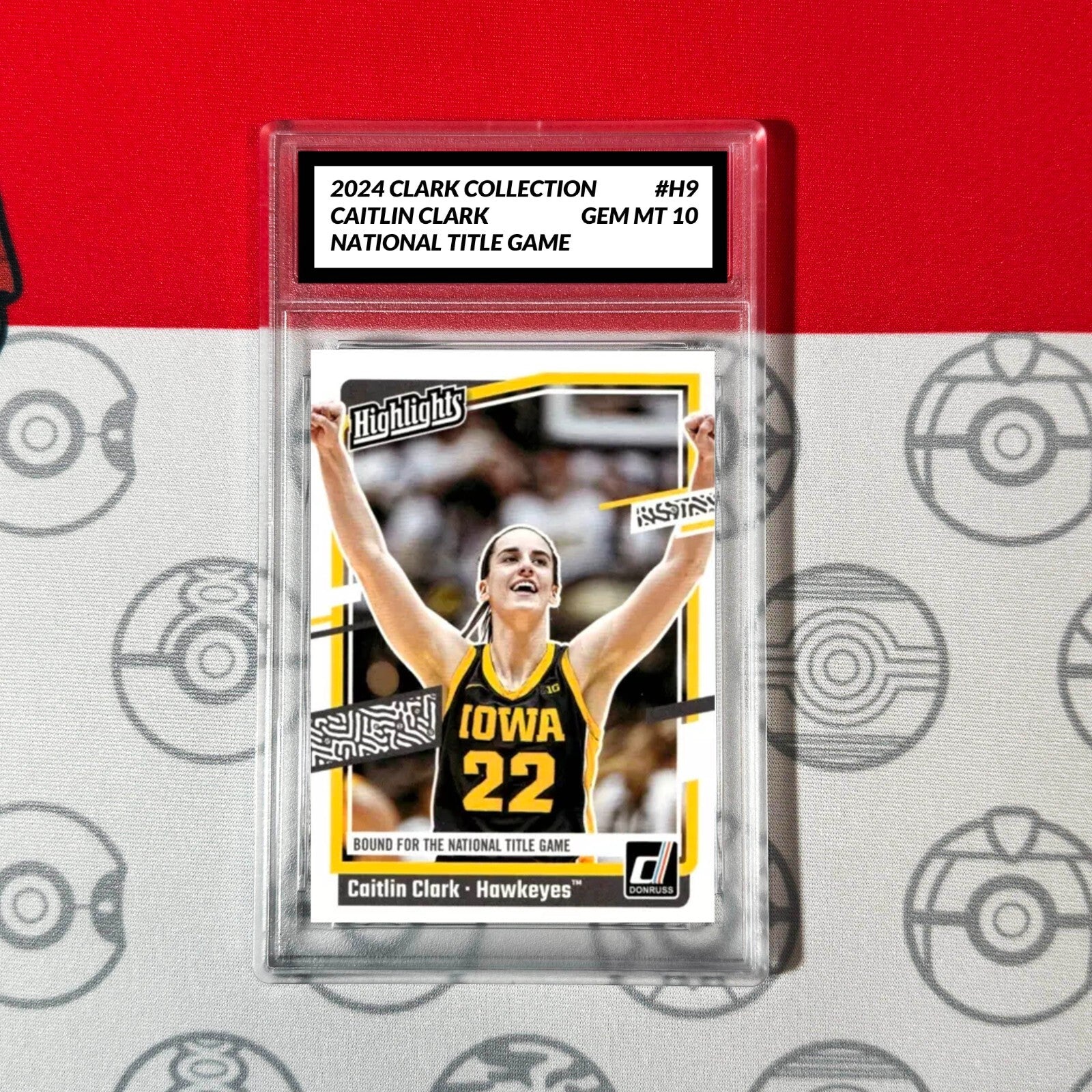 Graded 10 Caitlin Clark Rookie Card RC 2024 Panini Donruss Collection #H9-1