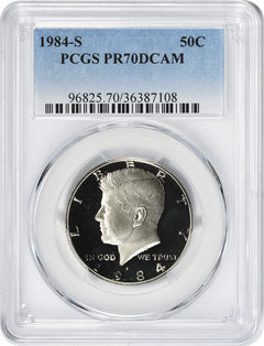1984-S Kennedy Half PR70DCAM PCGS Proof 70 Deep Cameo-1