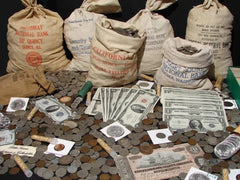 Estate Lot Sale - Old US Coins ✯ Gold / Silver / Currency / WWII ✯100+ Years Old-1
