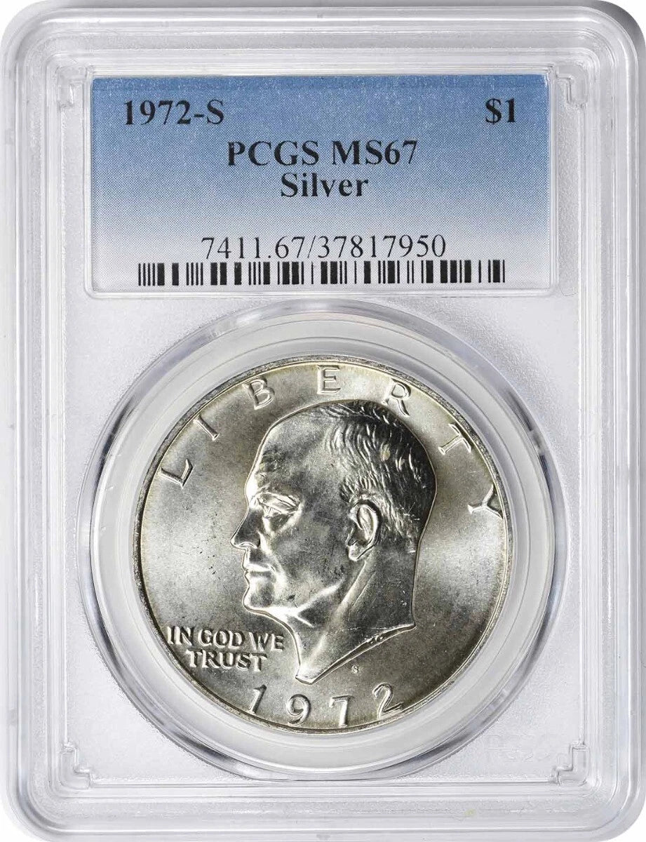 1972-S Silver Eisenhower Dollar Ike MS67 PCGS-1