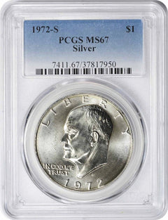 1972-S Silver Eisenhower Dollar Ike MS67 PCGS-1