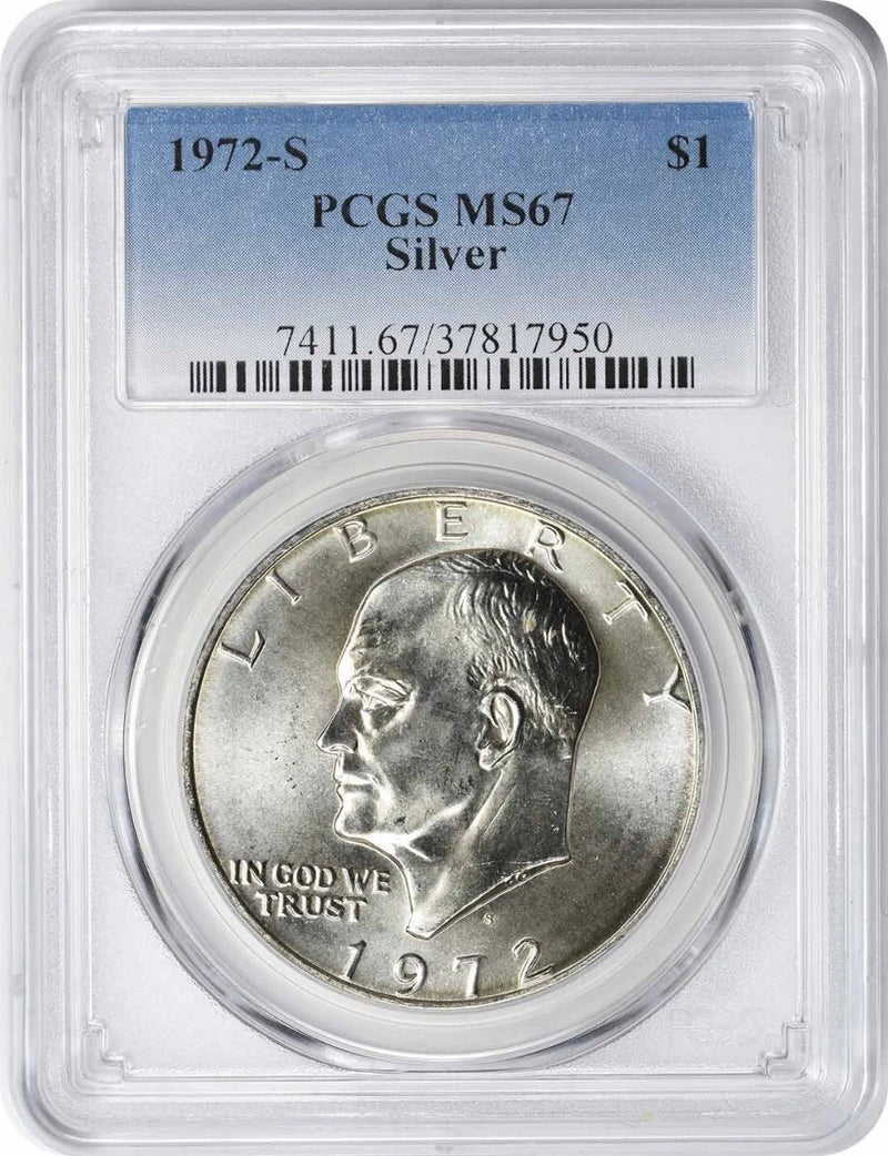 1972-S Silver Eisenhower Dollar Ike MS67 PCGS-1