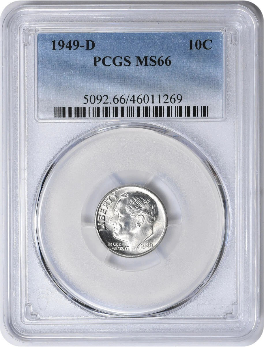 1949-D Roosevelt Silver Dime MS66 PCGS
