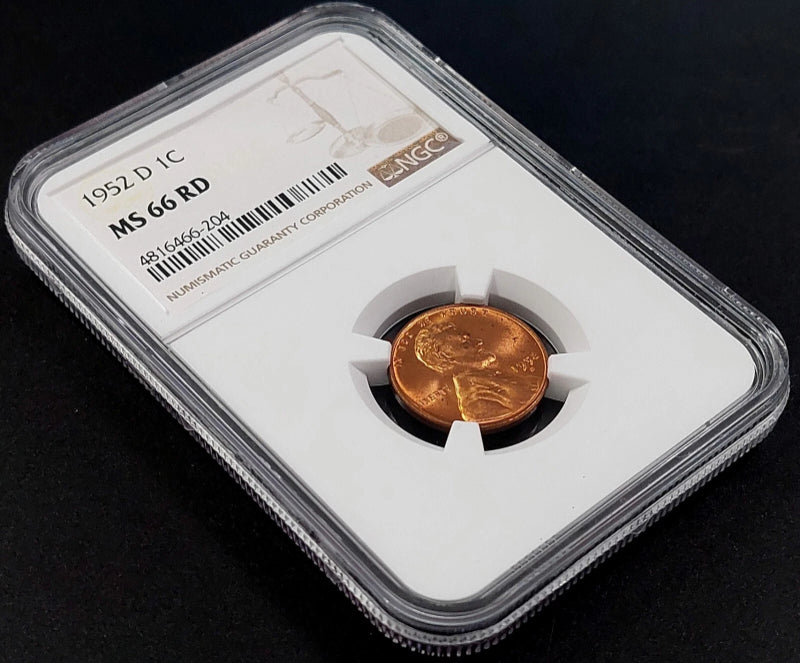 1952 D Lincoln Cent certified MS 66 RD by NGC!-4
