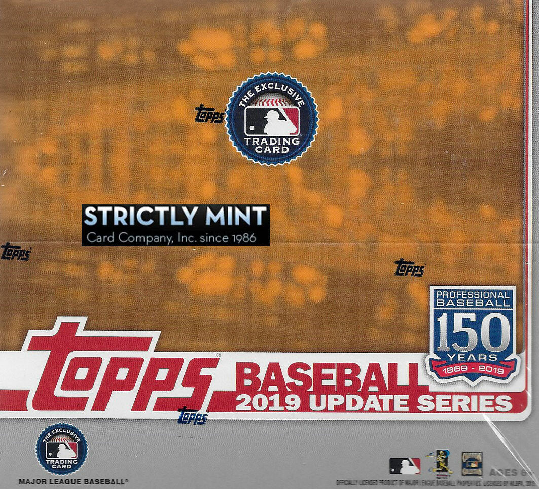 2019 Topps UPDATE Series Baseball Factory Sealed Retail Box 24 Packs 384 Cards