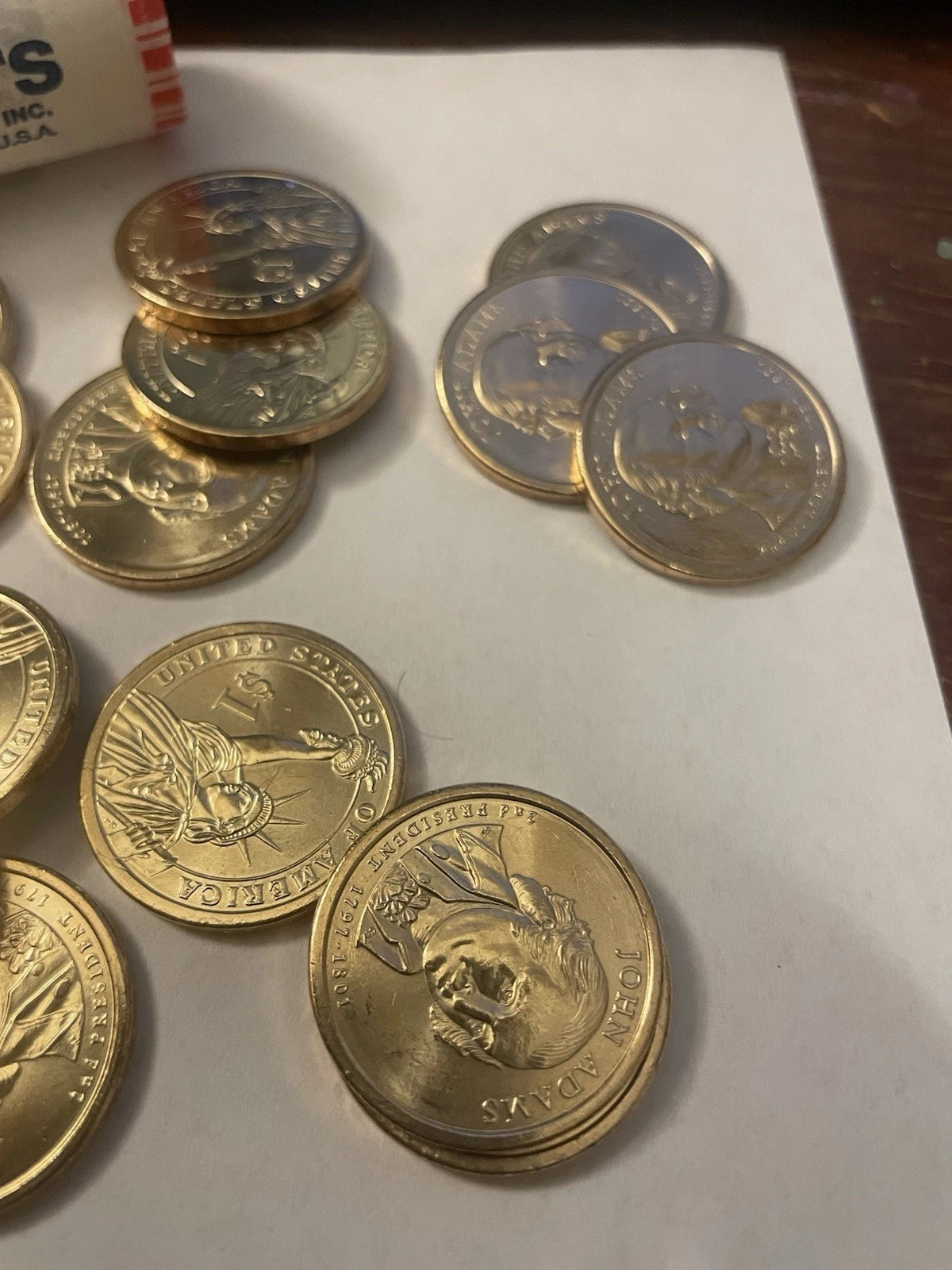 2007-D John Quincy Adams US Mint Dollar Coins Opened Roll Of 25-8
