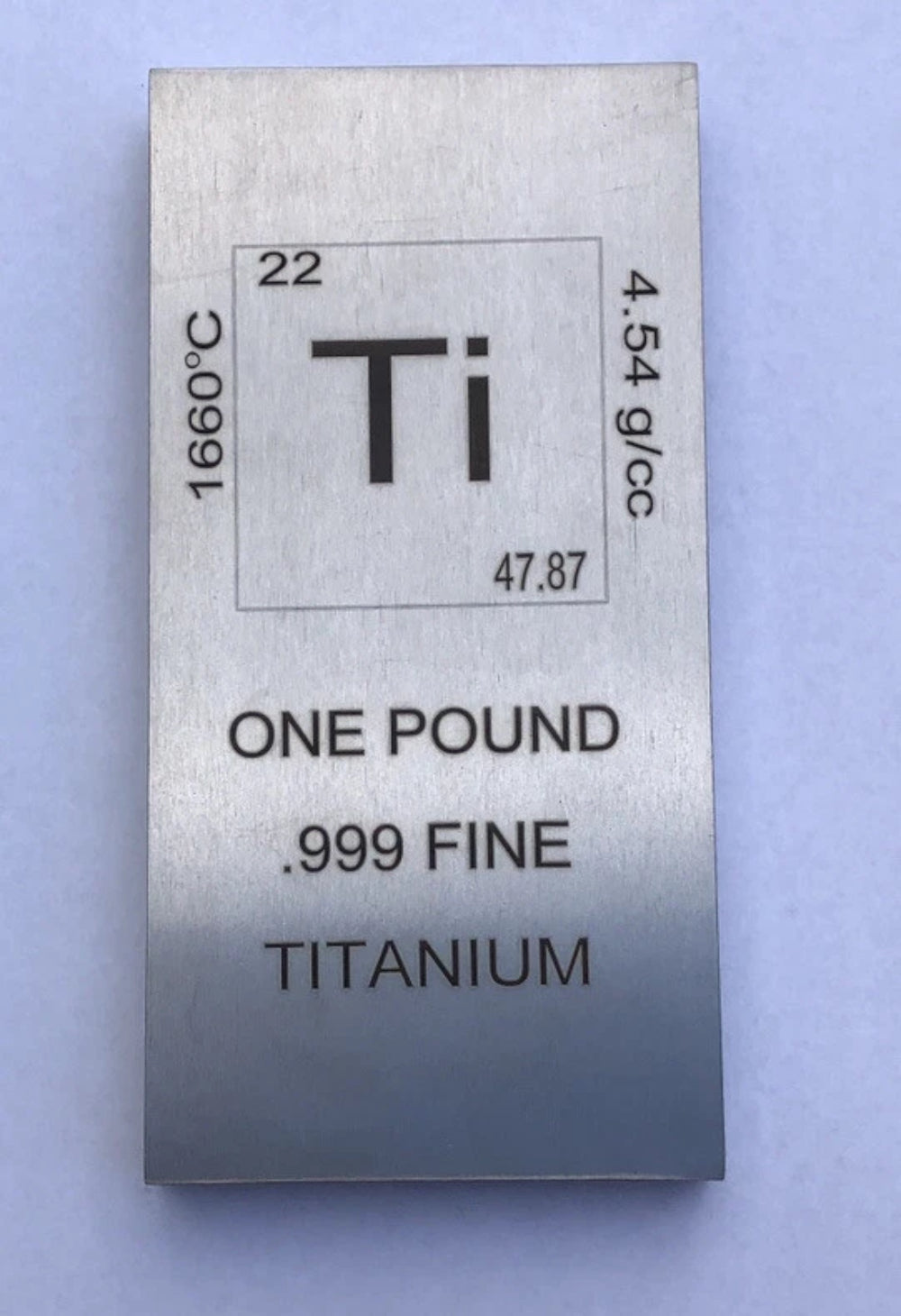1 (One) Pound Titanium Bullion Bar-1