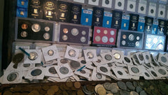 ☆ 100 Coin Lot From Old Estate Hoard! ☆ Old US & World Coins GOLD SILVER Roman ☆-6