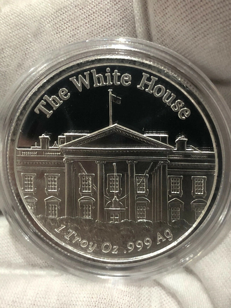 LOT OF 5 X 1oz Fine Silver Rounds Trump COLLECTION MAGA Set in Capsules-8