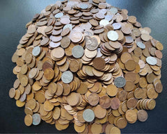 Lote de 1 libra de centavos de trigo Lincoln sin buscar de 1 céntimo - Lotes de monedas antiguas de EE. UU.-5