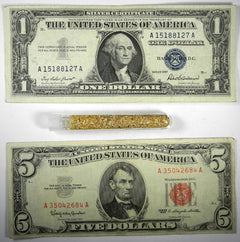 ESTATE LOT SALE ~ .999 BULLION BARS CURRENCY GOLD ~ $5 RED SEAL INCLUDED-3