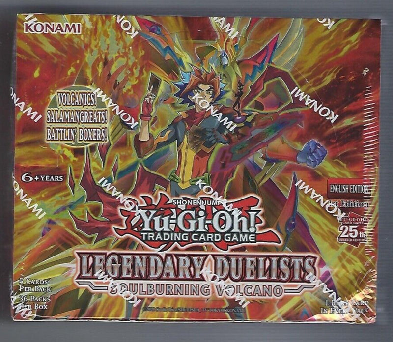 Yu-Gi-Oh! Legendary Duelists: Soulburning Volcano Booster Box New Factory Sealed English TCG Trading Cards Collectible Hobby Rare Packs-1
