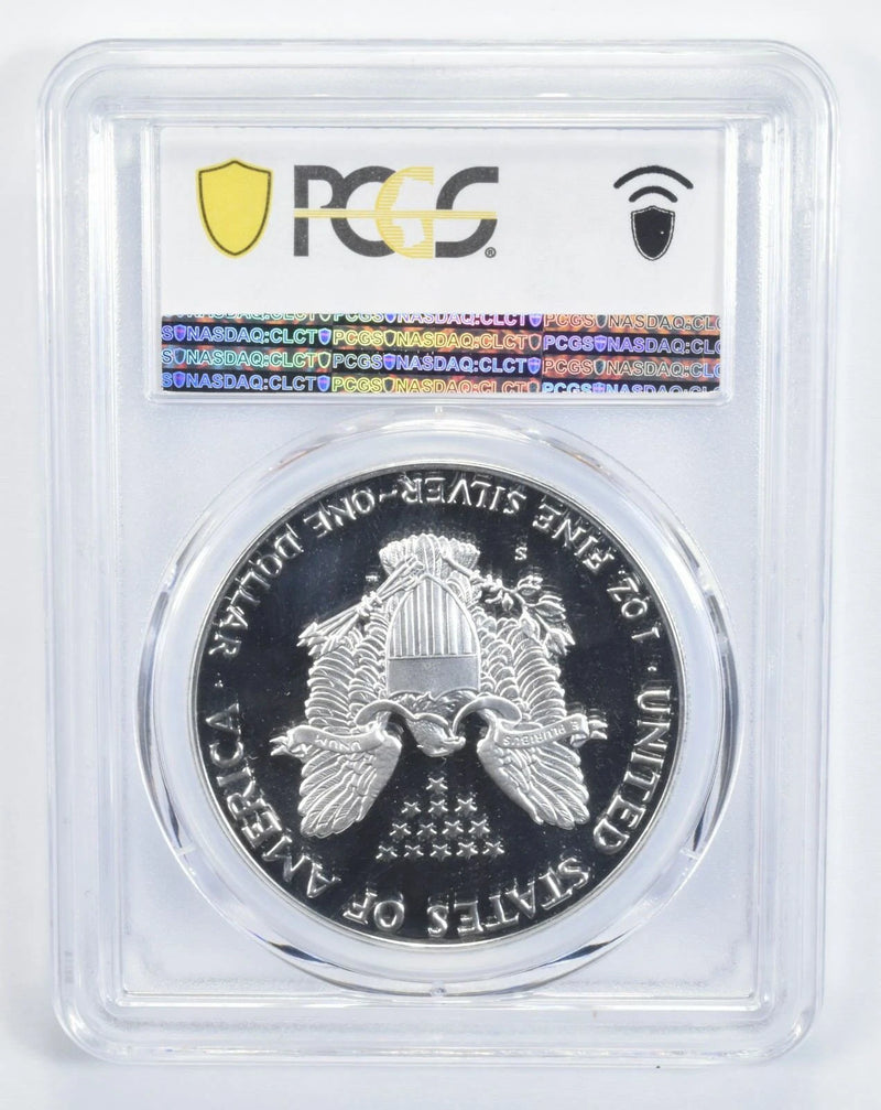 1990-S American Silver Eagle Dollar PR70DCAM PCGS Proof 70 Deep Cameo-2