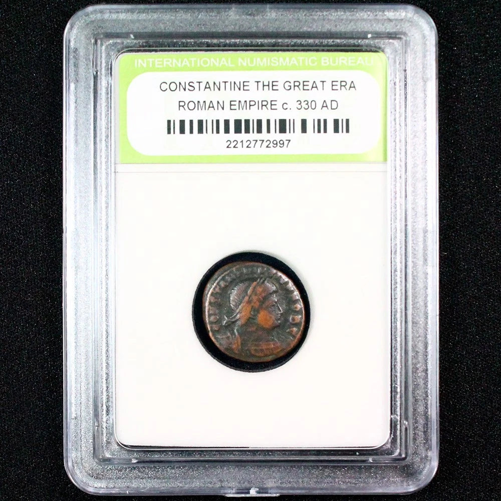 High Quality Constantine the Great Era Ancient Bronze Coin c. 330 AD-6