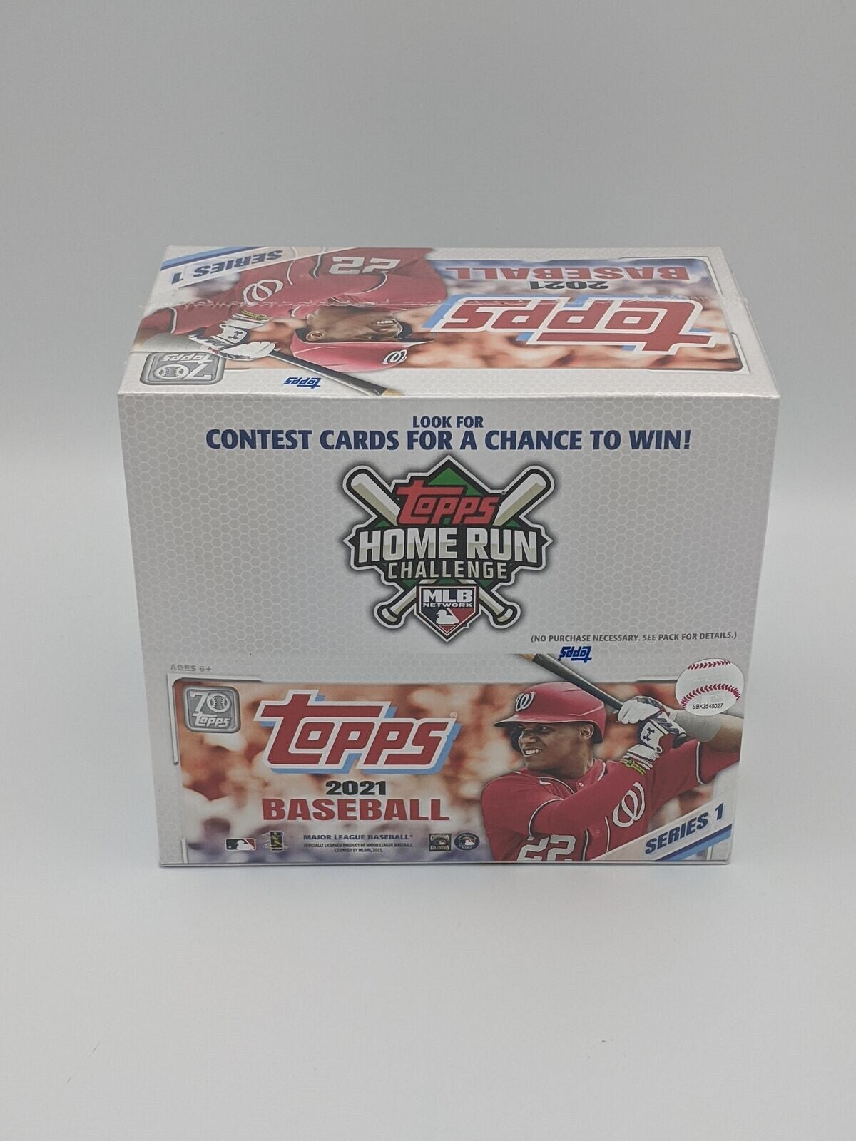 Factory Sealed 24 Pack Retail Box 2021 Topps Series 1 Baseball Cards-1