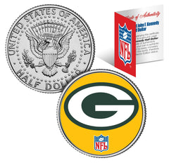 GREEN BAY PACKERS NFL JFK Kennedy Half Dollar US Coin *Officially Licensed*-1