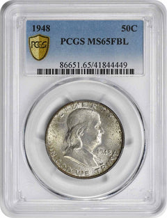 1948 Franklin Silver Half Dollar MS65FBL PCGS-1