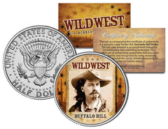 BUFFALO BILL * Serie Salvaje Oeste * Moneda de medio dólar estadounidense de JFK Kennedy-1