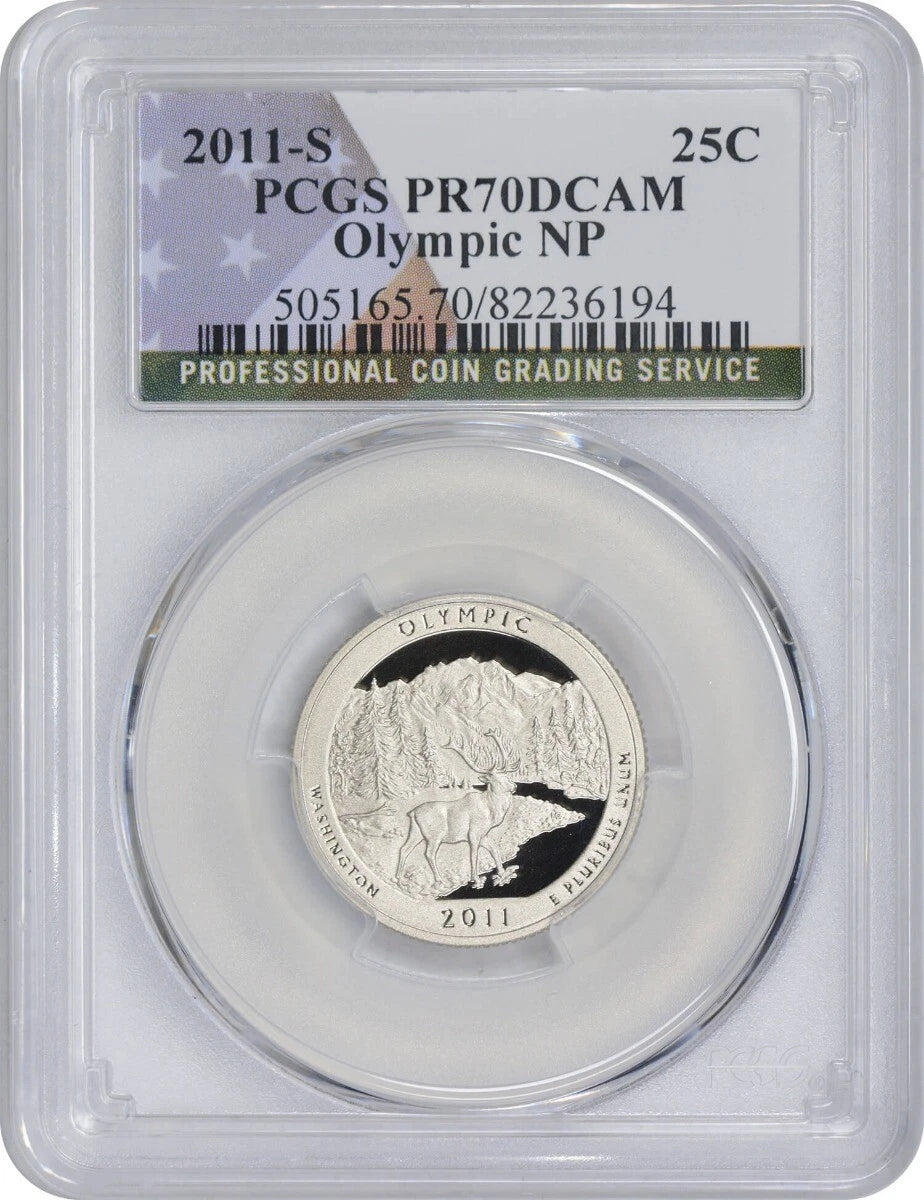 2011-S Flag Clad Olympic ATB National Park Quarter PR70DCAM PCGS