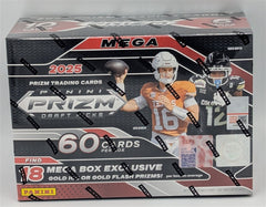 Factory Sealed Mega Box 2025 Panini Prizm Collegiate Draft Picks Football Cards-1