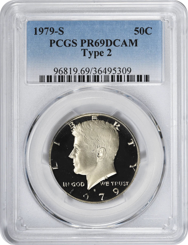 1979-S Type 2 Kennedy Half PR69DCAM PCGS Proof 69 Deep Cameo Clear 'S'-1