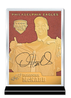 '99 DONOVAN McNABB Eagles Feel The Game 23K GOLD ROOKIE-1