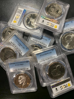 Estate Coin Lot 5x US Eisenhower Ike Dollars ✯ PCGS Certified✯ S P D Proof Unc-1