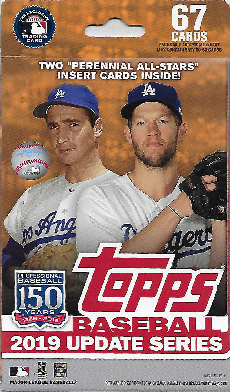 2019 Topps UPDATE Series Baseball Factory Sealed 8 Box Hanger Case 536 Traded-2